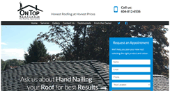 Desktop Screenshot of ontop-roofing.ca